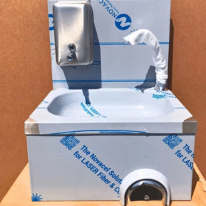 Lave main à genoux 40x30 sng + distributeur de savon